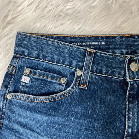 NWOT AG Ex-Boyfriend Slouchy Slim Boyfriend Jeans 11 Years Interrupted Denim 27 - Picture 6 of 11